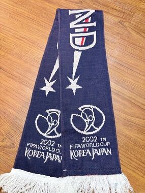 2002 FIFA World Cup Korea/Japan Navy Scarf ENGlAND Football scarf